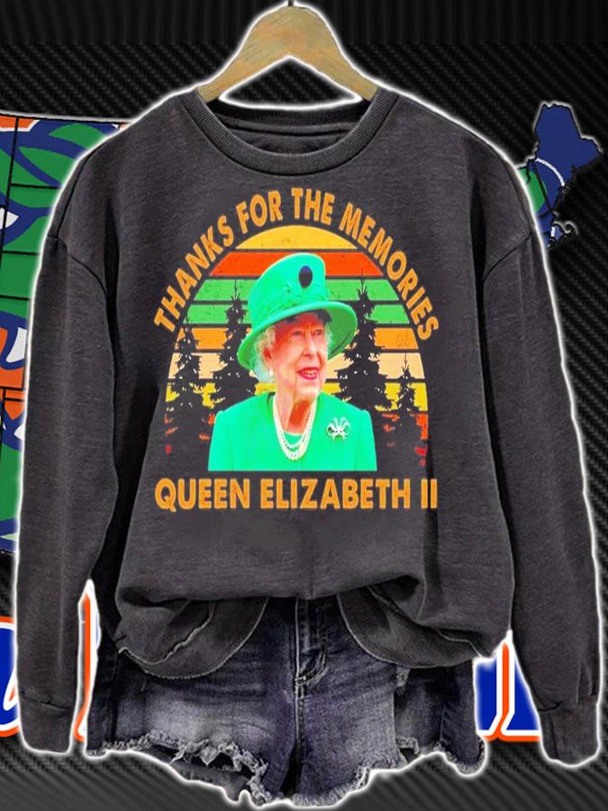 Thanks For The Memories The Queen Elizabeth II 1926-2022 Vintage T-Shirt t-shirt sweatshirt