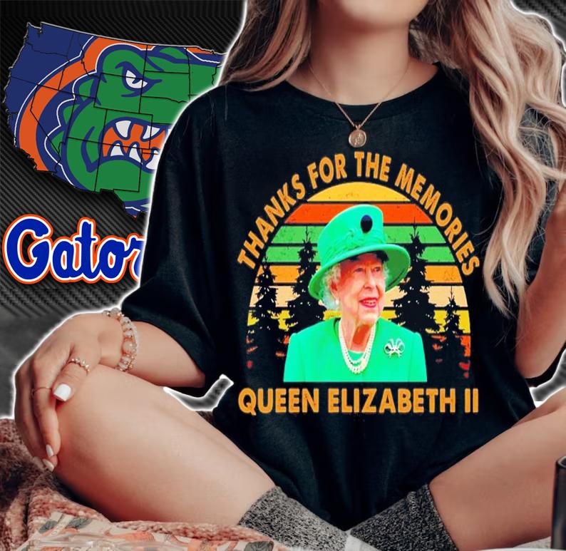 Thanks For The Memories The Queen Elizabeth II 1926-2022 Vintage T-Shirt t-shirt woman shirt