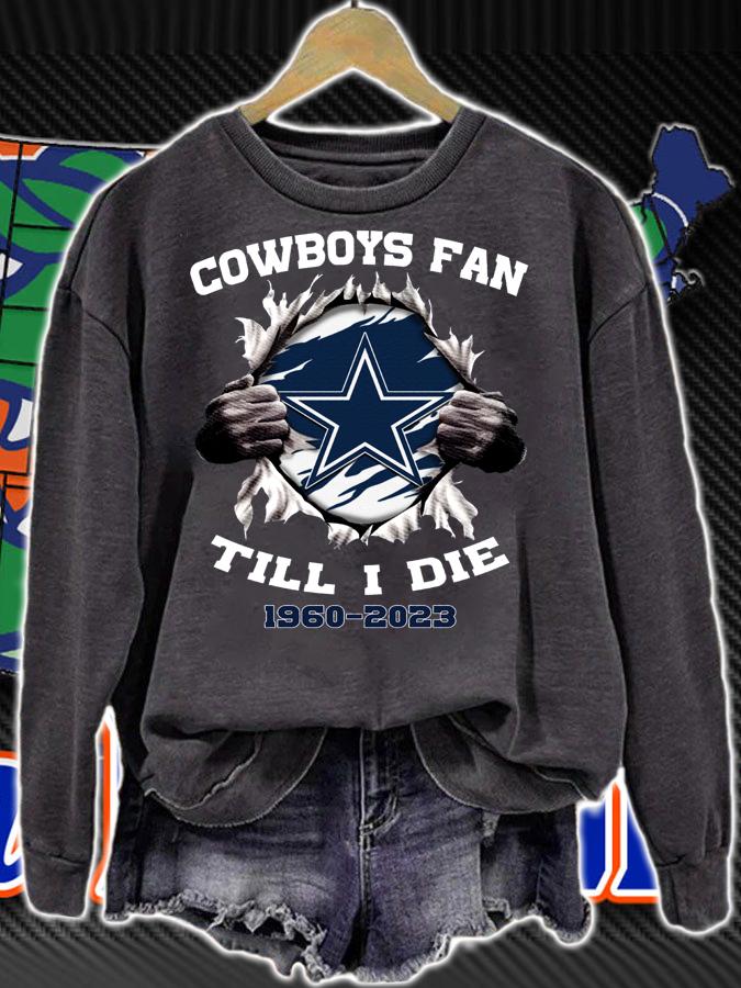 Blood Inside Me Cowboys Fan Till I Die 1960-2023 Dallas Cowboys t-shirt