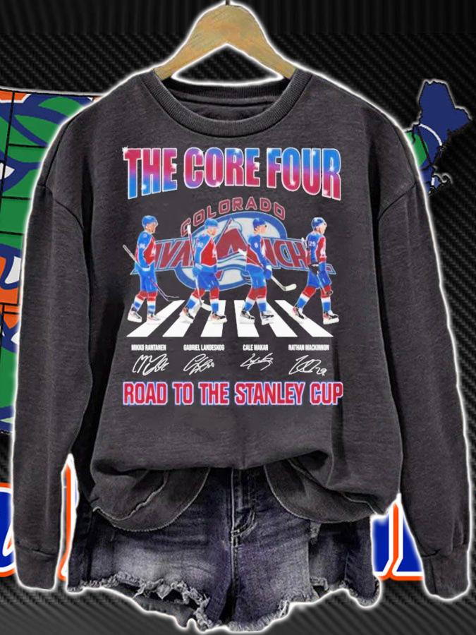 The Core Three Colorado Avalanche Road To The Stanley Cup Signatures T-Shirt t-shirt sweatshirt