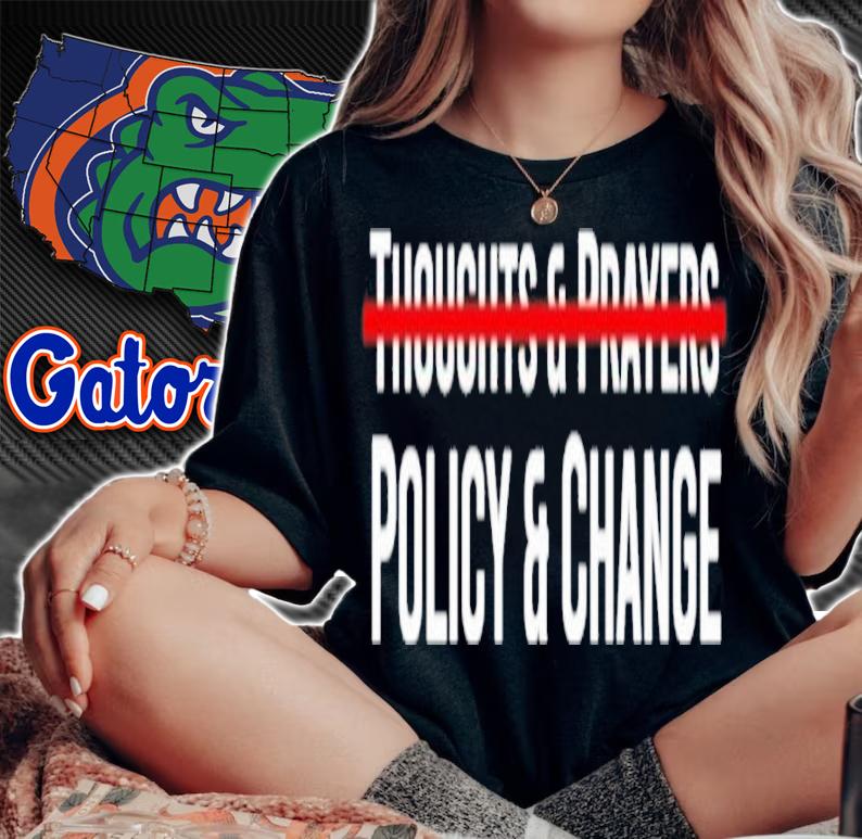 Thoughts And Prayers Policy And Change Meena Bewtra Shirt t-shirt