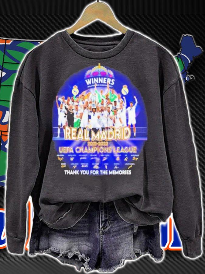 Winners UEFA Champions League 2021-2022 Real Madrid Signatures Thank You For The Memories shirt t-shirt