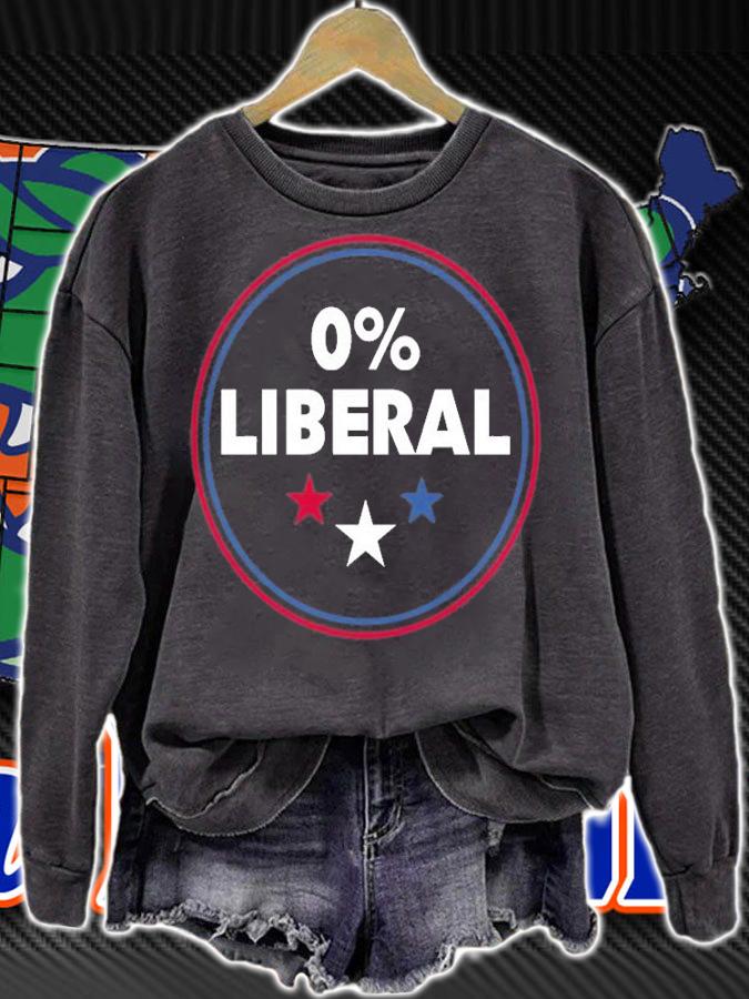 0% Liberal Shirt Anti Biden Government Anti Biden T-Shirt t-shirt sweatshirt