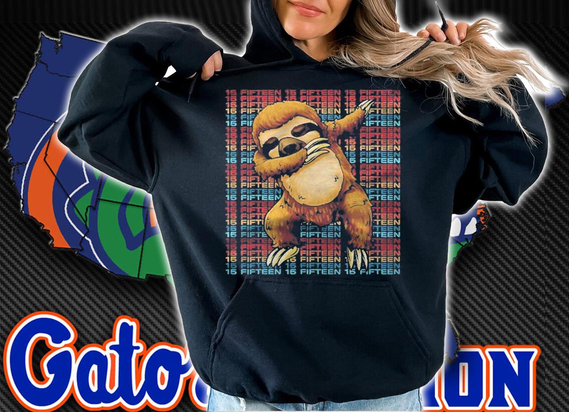 15 Years Old Sloth Dabbing 15Th Birthday Sloth Party Shirt t-shirt hoodie