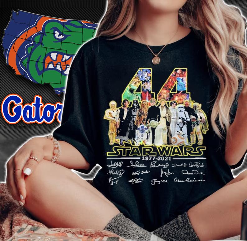 44 Years Star Wars 1977-2021 Signatures Shirt t-shirt