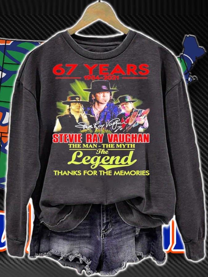 67 Years 1954-2021 Stevie Ray Vaughan The Man The Myth The Legend Thank You For The Memories Shirt t-shirt
