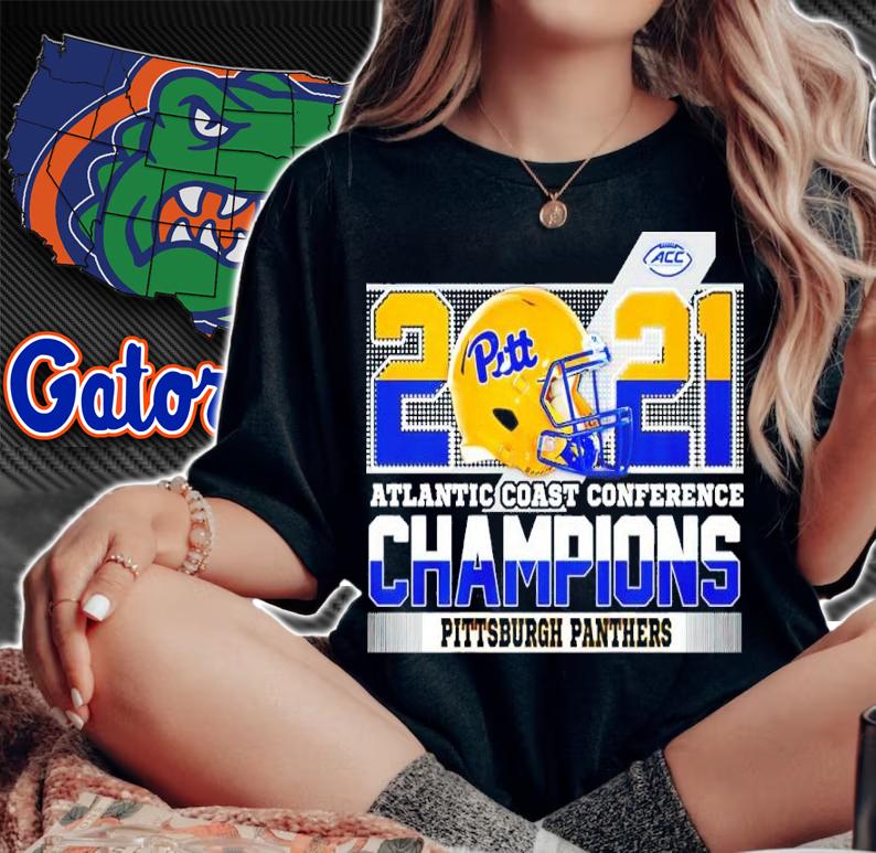 2021 ACC Atlantic Coast Conference Champions Pittsburgh Panthers Shirt t-shirt woman shirt