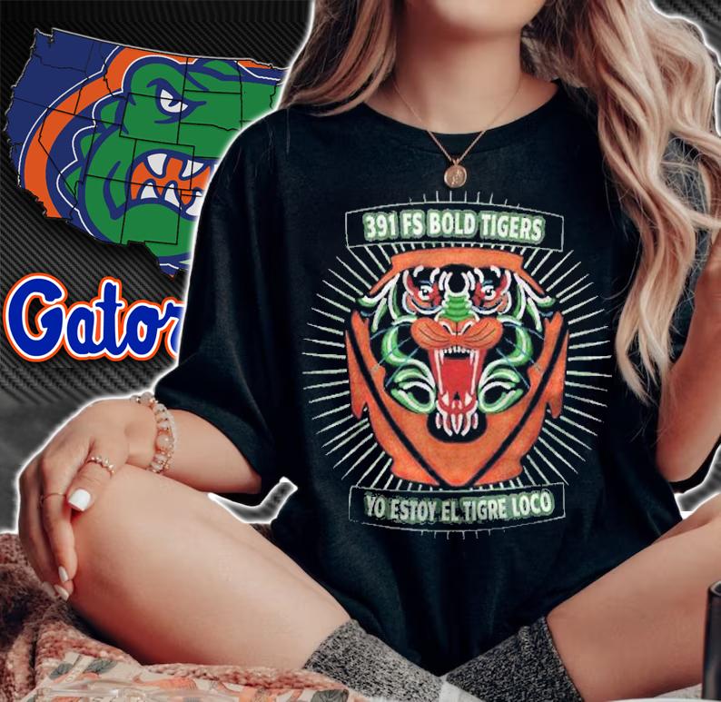 Air Force 391 FS Bold Tigers Legacy Patch Shirt t-shirt
