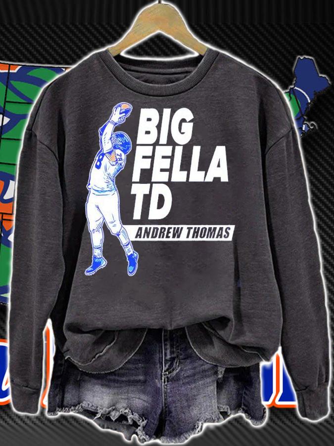 Andrew Thomas New York Giants Football Big Fella TD Shirt t-shirt