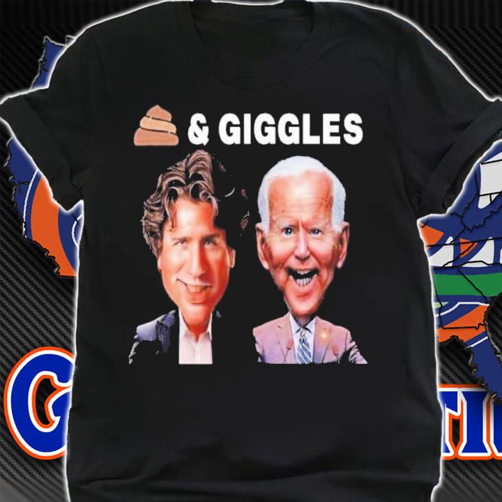 Anti Biden Trudeau Shits 'N Giggles Political Shirt t-shirt