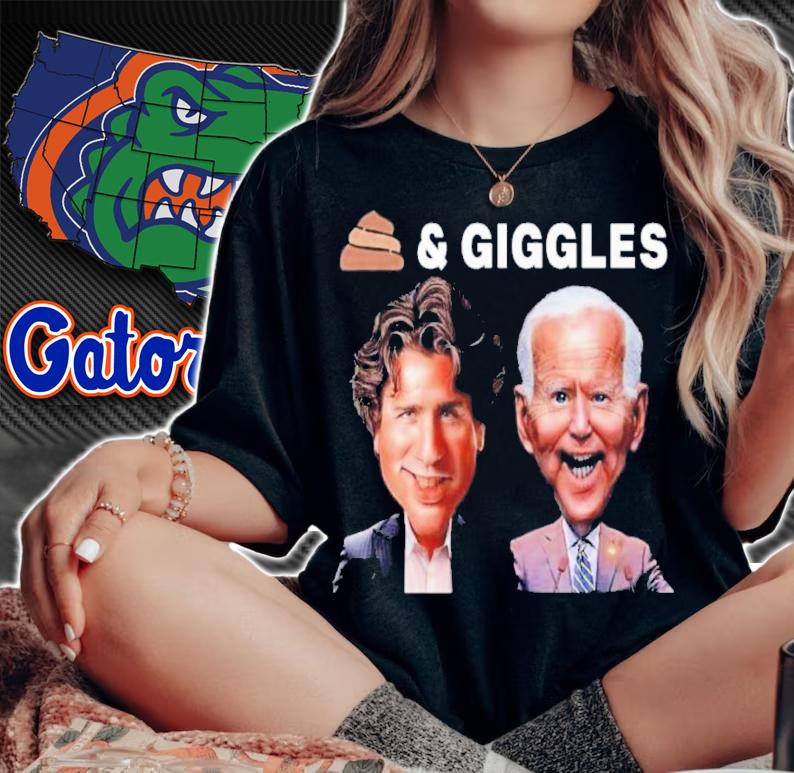 Anti Biden Trudeau Shits 'N Giggles Political Shirt t-shirt