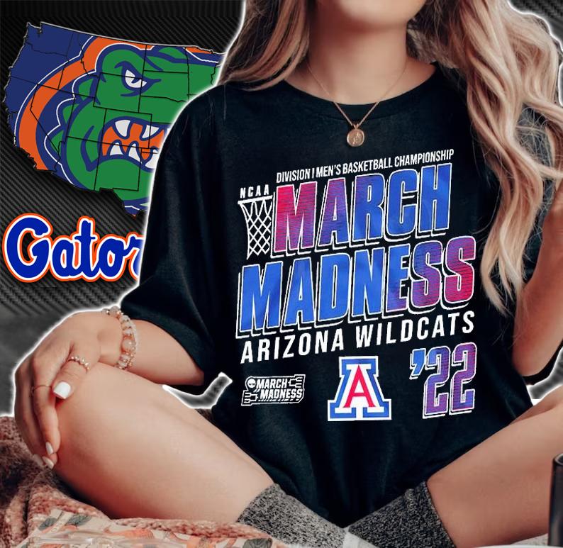 Arizona Wildcats NCAA Division I Men's Basketball Championship March Madness 2022 T-Shirt t-shirt
