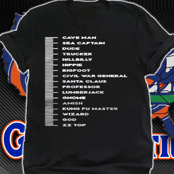 Beard Chart Funny Measure Classic Shirt t-shirt shirt