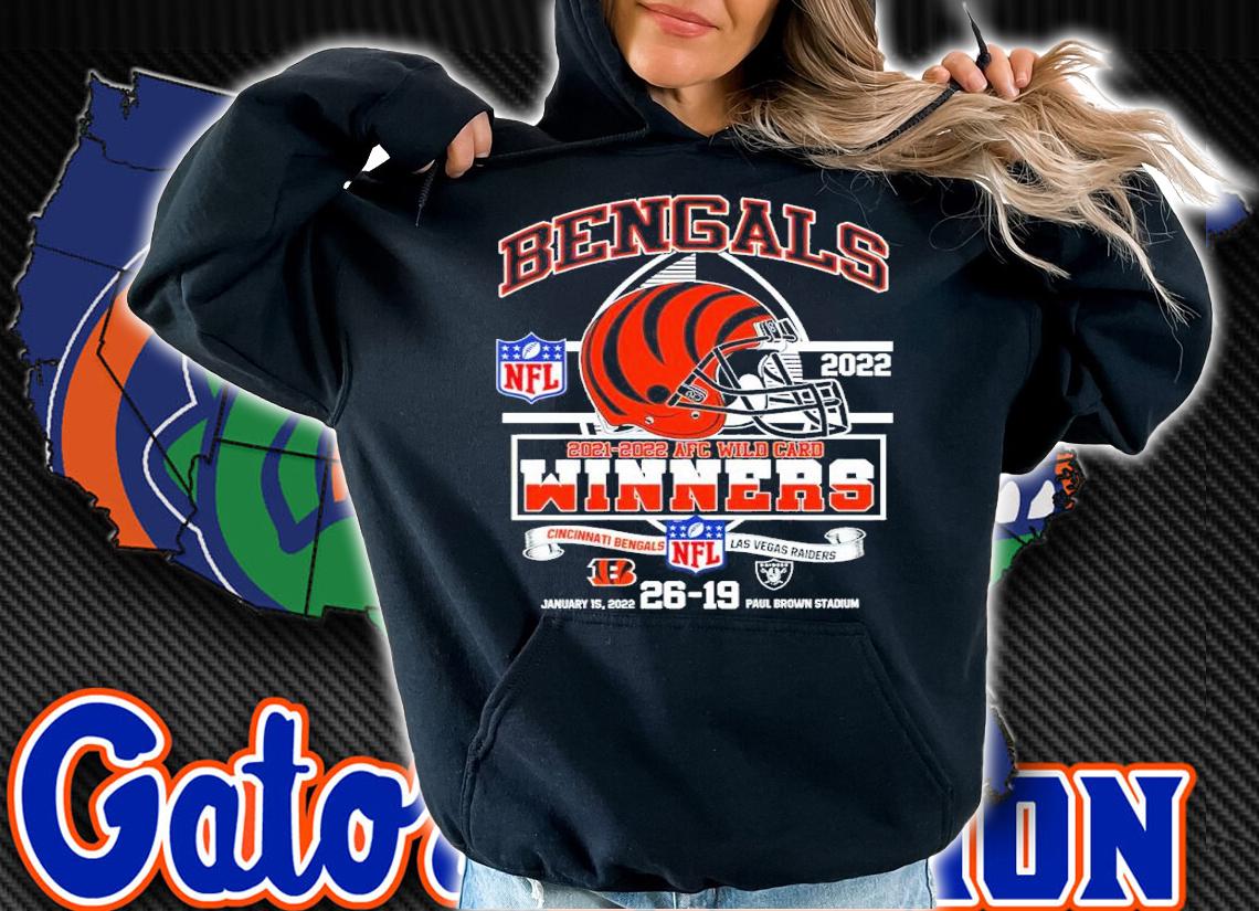 Bengals 2021-2022 AFC Wild Card Winners Cincinnati Bengals 26 19 Las Vegas Raiders Shirt t-shirt hoodie