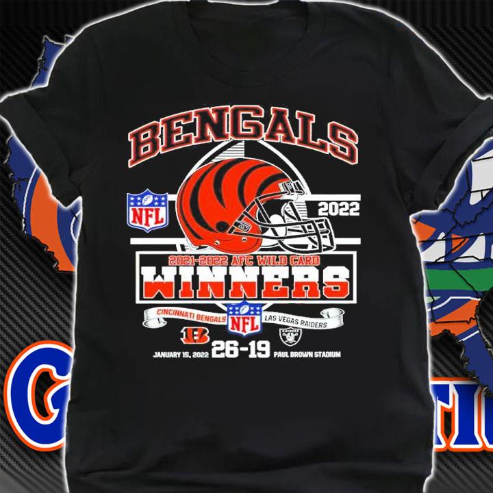 Bengals 2021-2022 AFC Wild Card Winners Cincinnati Bengals 26 19 Las Vegas Raiders Shirt t-shirt shirt