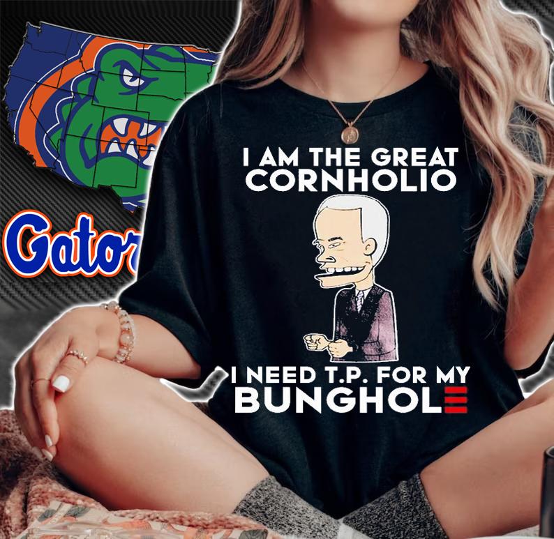 Biden I Am The Great Cornholio I Need T.P. For My Bunghole Funny T-Shirt t-shirt