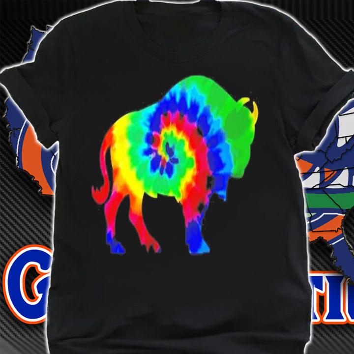 Bison Tie Dye Vintage Hippie American Buffalo T-Shirt t-shirt shirt