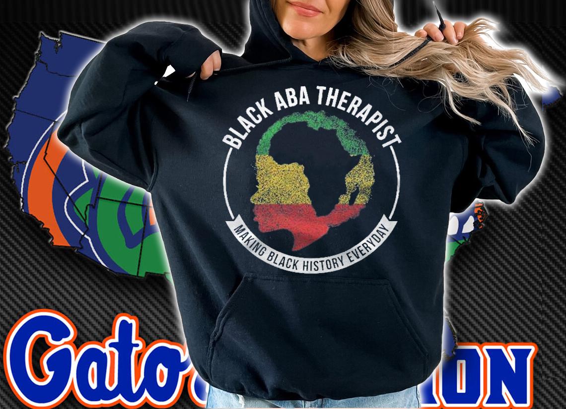Black History Month Aba Therapist Flag African American Shirt t-shirt hoodie