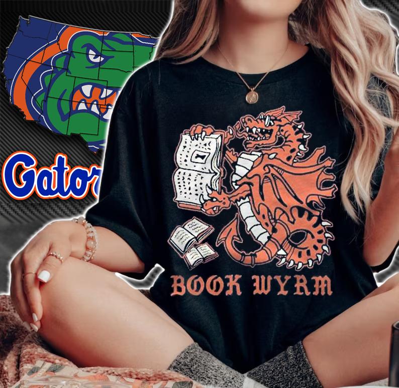 Book Wyrm Magical Dragon Book Worm Reading shirt t-shirt