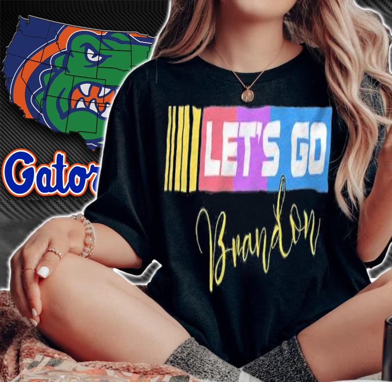 FJB Let's Go Brandon Anti Biden Chant Racing Logo T-Shirt t-shirt woman shirt