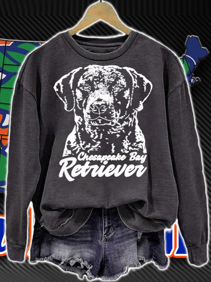 Funny Proud Chesapeake Bay Retriever Dog Portrait Gift Zip T-Shirt t-shirt