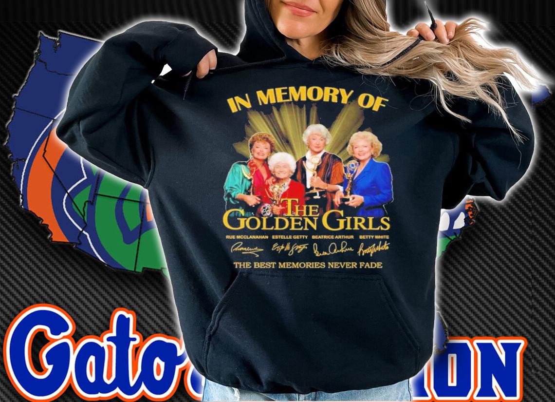 In Memory Of The Golden Girls Signatures Thank You For The Memories Shirt t-shirt hoodie