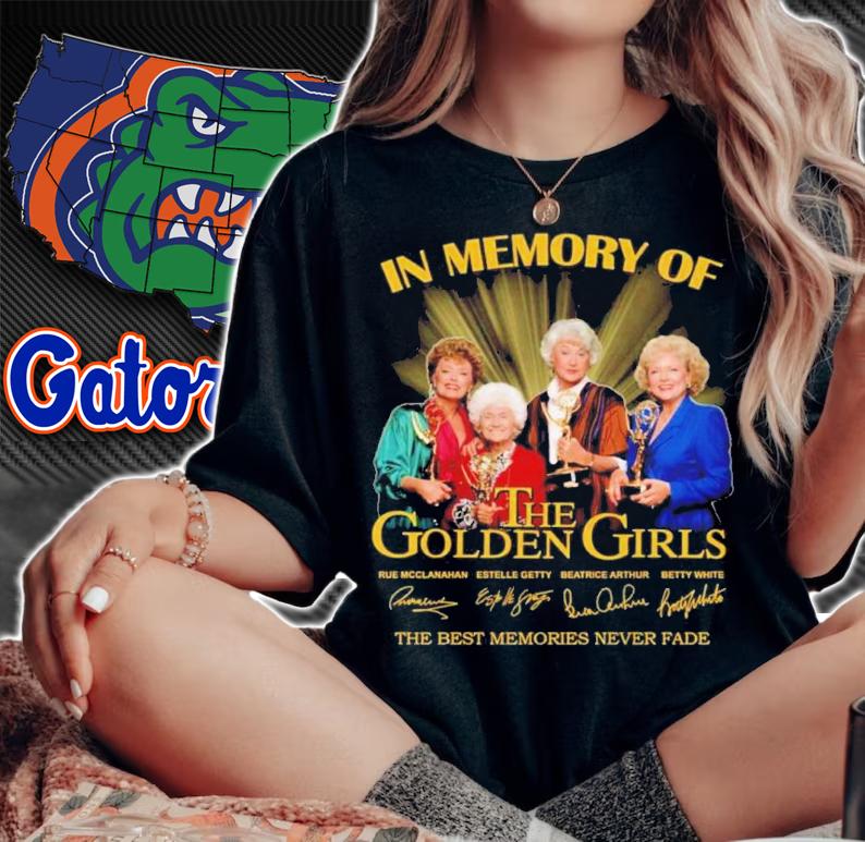 In Memory Of The Golden Girls Signatures Thank You For The Memories Shirt t-shirt woman shirt