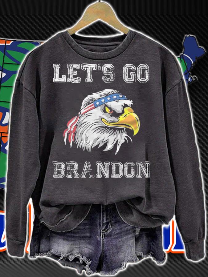 Let's Go Brandon Eagle American Flag T-Shirt t-shirt