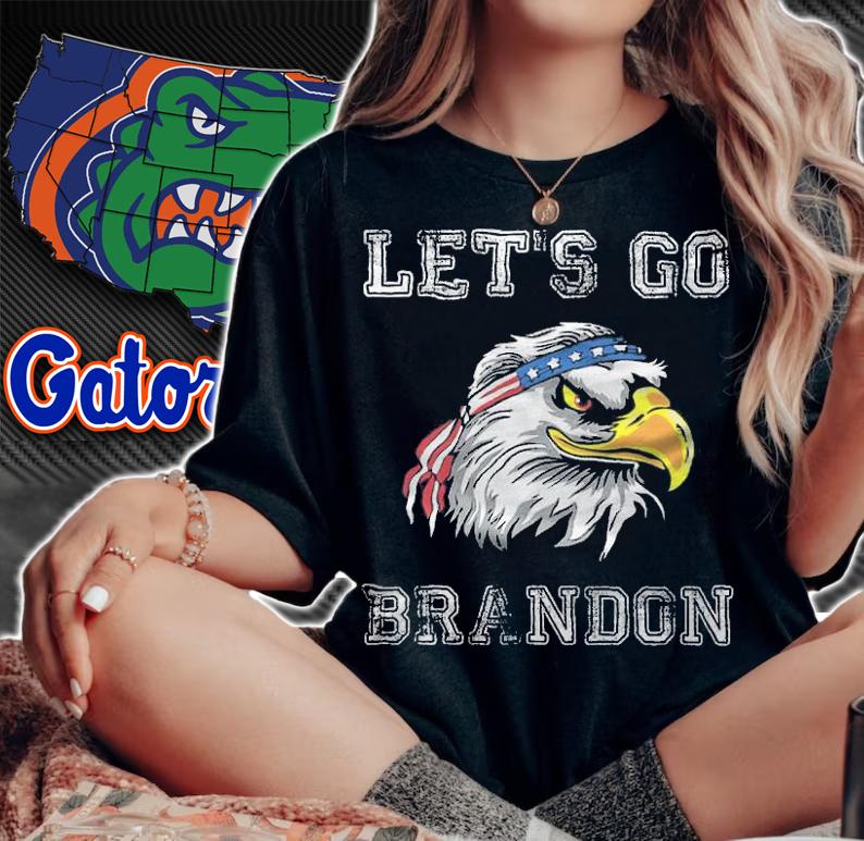 Let's Go Brandon Eagle American Flag T-Shirt t-shirt