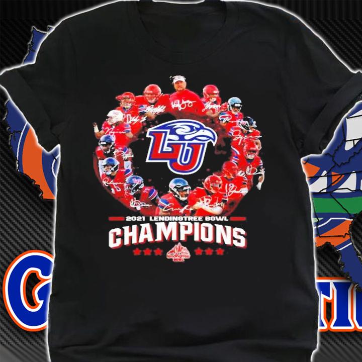 Liberty Flames Football 2021 Boca Raton Bowl Champions Signatures Shirt t-shirt shirt