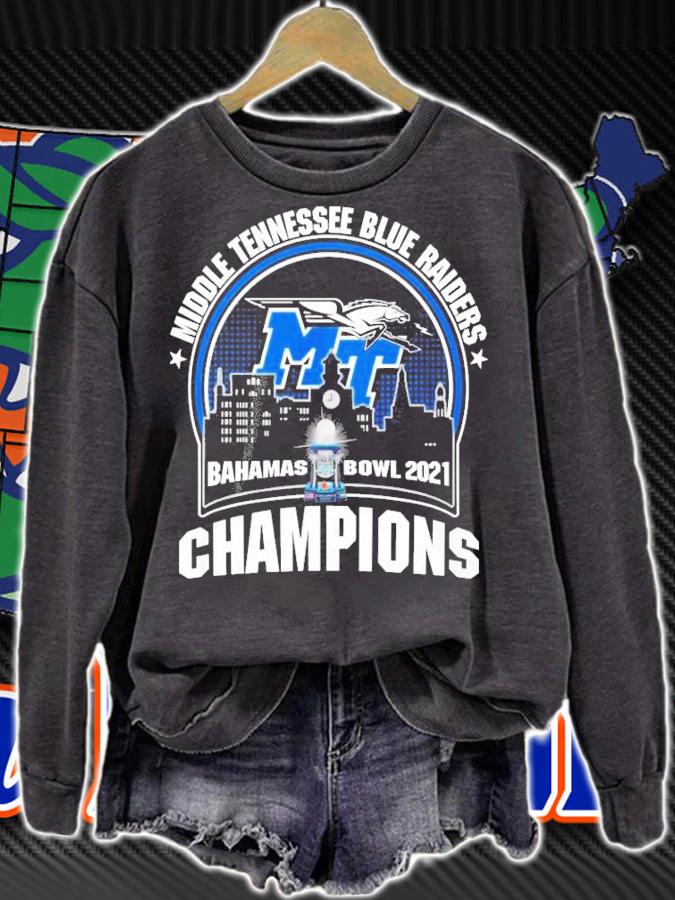 Middle Tennessee Blue Raiders 2021 Bahamas Bowl 2021 Champions Shirt t-shirt sweatshirt