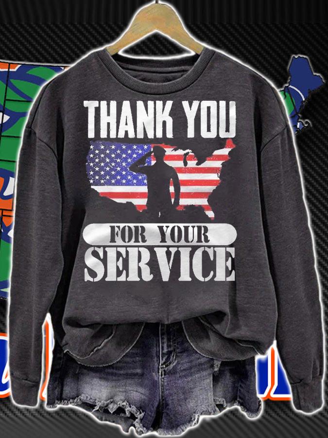 Thank You For Your Service Patriotic Veterans Day Shirt t-shirt sweatshirt