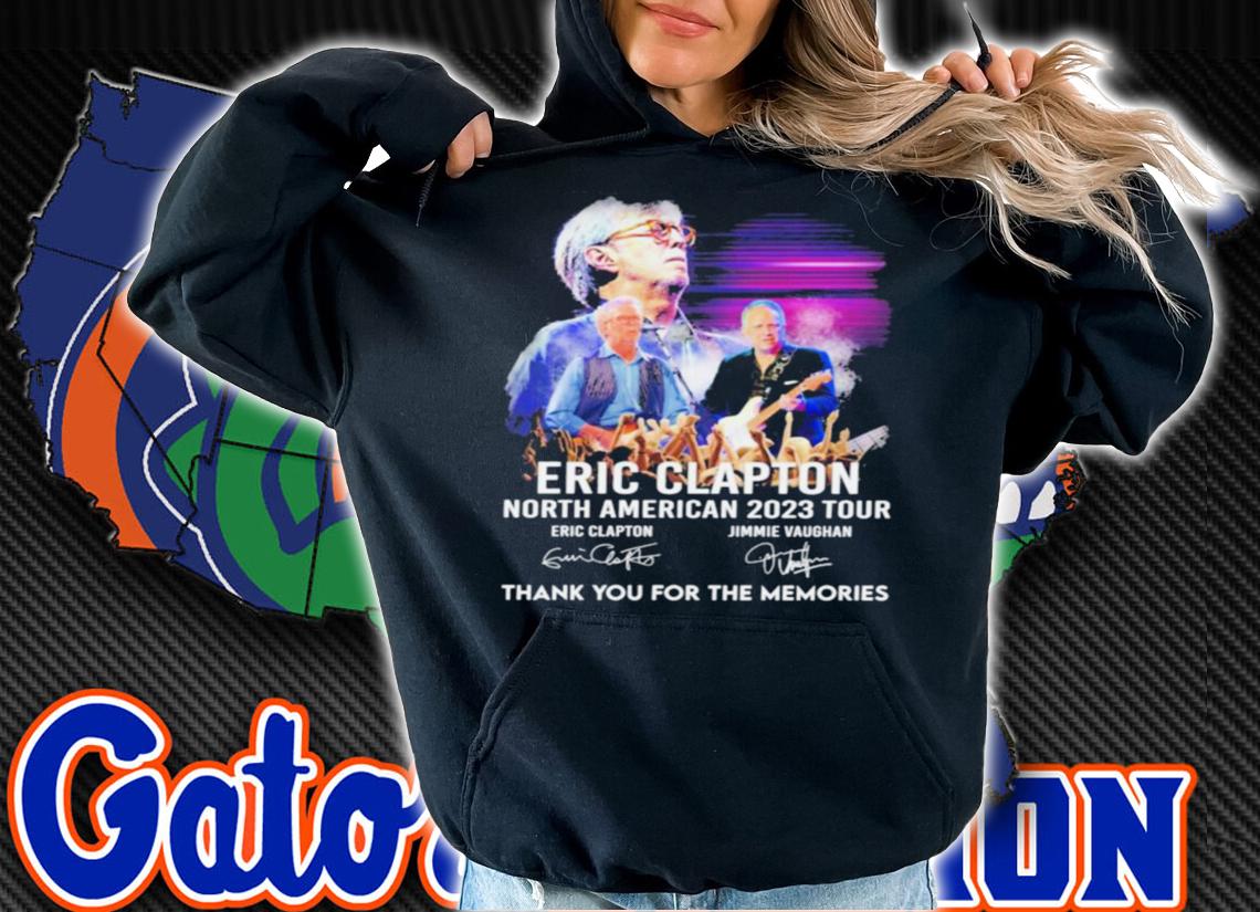 Eric Clapton North American 2023 Tour Signature Thank You For The Memories t-shirt hoodie
