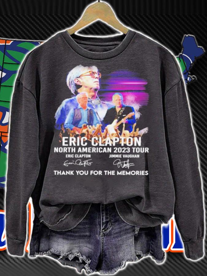 Eric Clapton North American 2023 Tour Signature Thank You For The Memories t-shirt sweatshirt