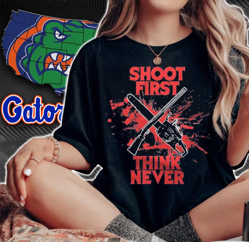 Evil Dead Shoot First Think Never Classic Shirt t-shirt