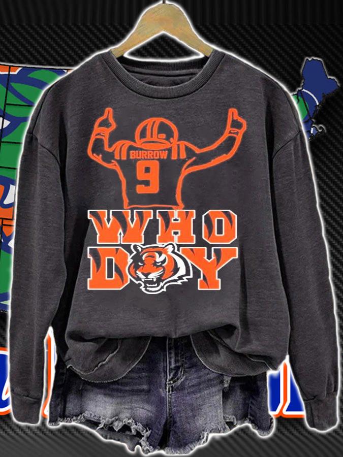 Joe Burrow 9 Who Dey Cincinnati Bengals Shirt t-shirt sweatshirt