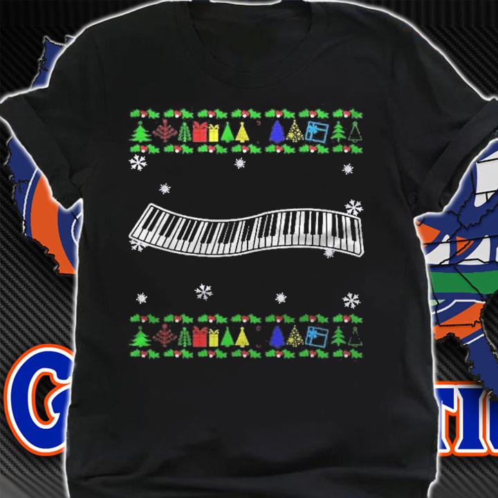 Musical Instrument Pianist Ugly Christmas Piano Shirt t-shirt