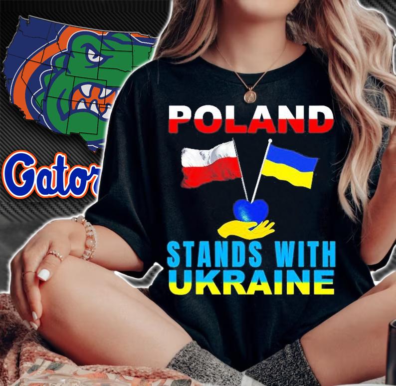 Poland Stands With Ukraine Polish Ukraine T-Shirt t-shirt woman shirt