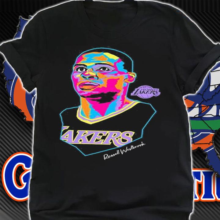 Russell Westbrook Los Angeles Lakers Basketball Signature T-Shirt t-shirt shirt