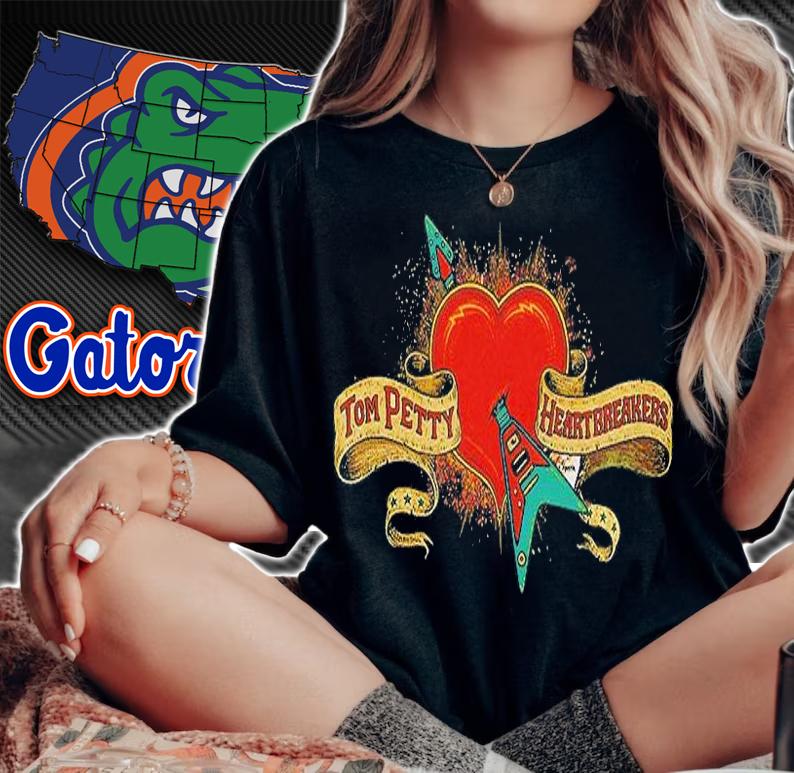 Tom Petty And The Heartbreakers Logo T-Shirt t-shirt woman shirt