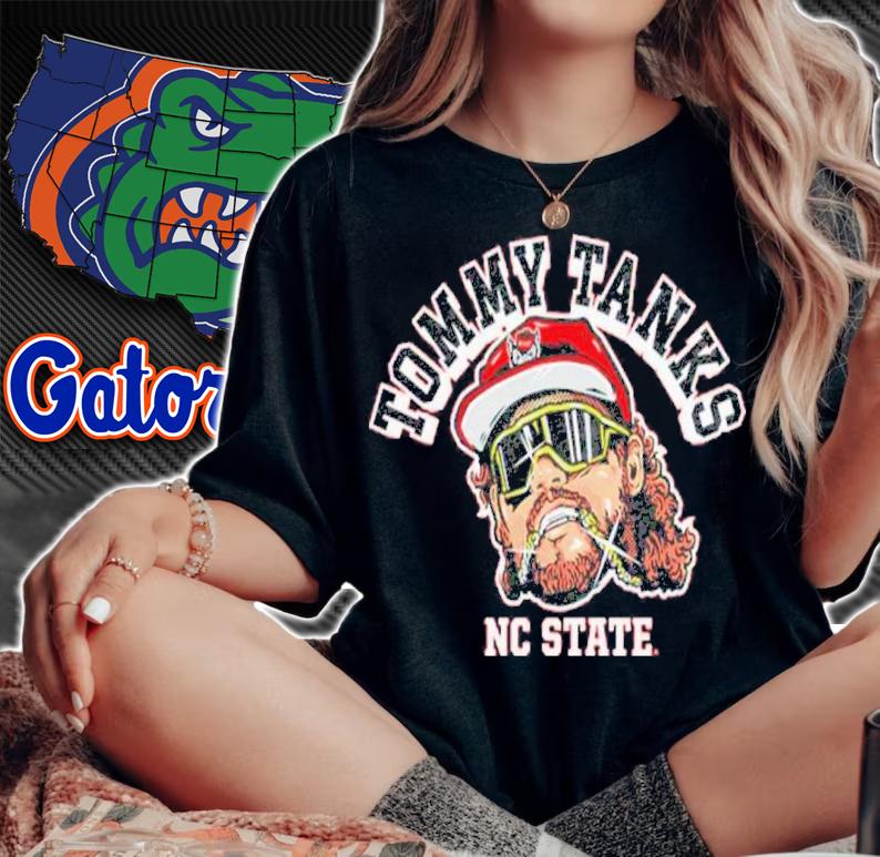 Tommy White Tommy Tanks NC State Baseball Shirt t-shirt woman shirt