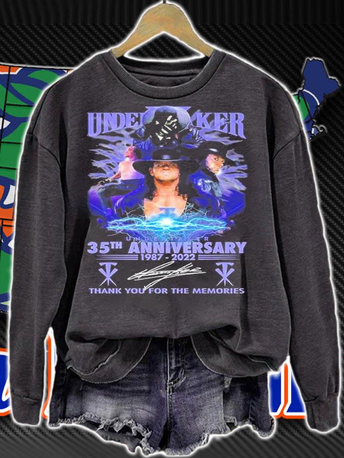 Undertaker 35th Anniversary 1987-2022 Signatures Thank You For The Memories Shirt t-shirt