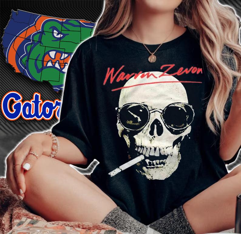 Warren Zevon skull logo T-shirt t-shirt woman shirt