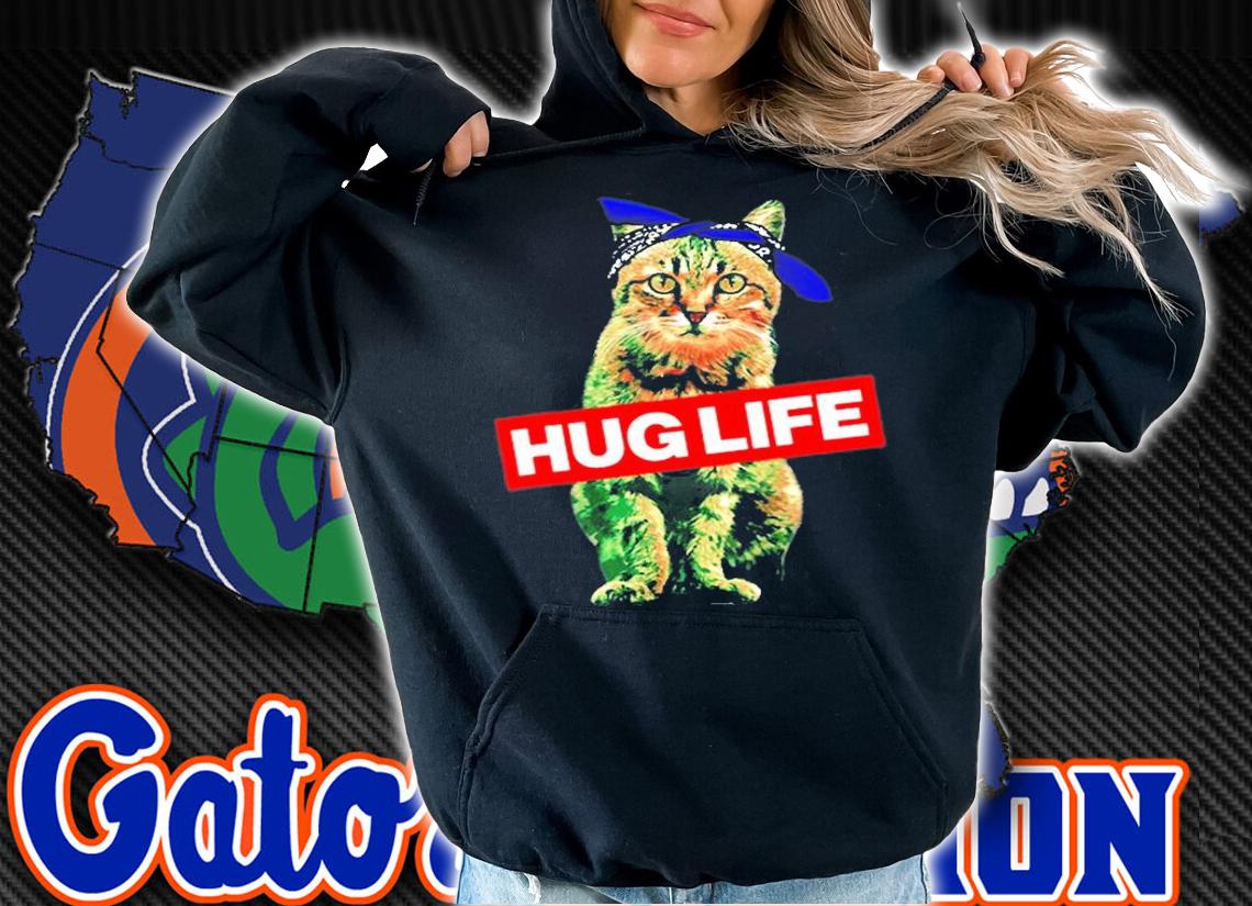 Hug Life Kitty Cat Thug Gangsta Kitty Cat T-Shirt t-shirt