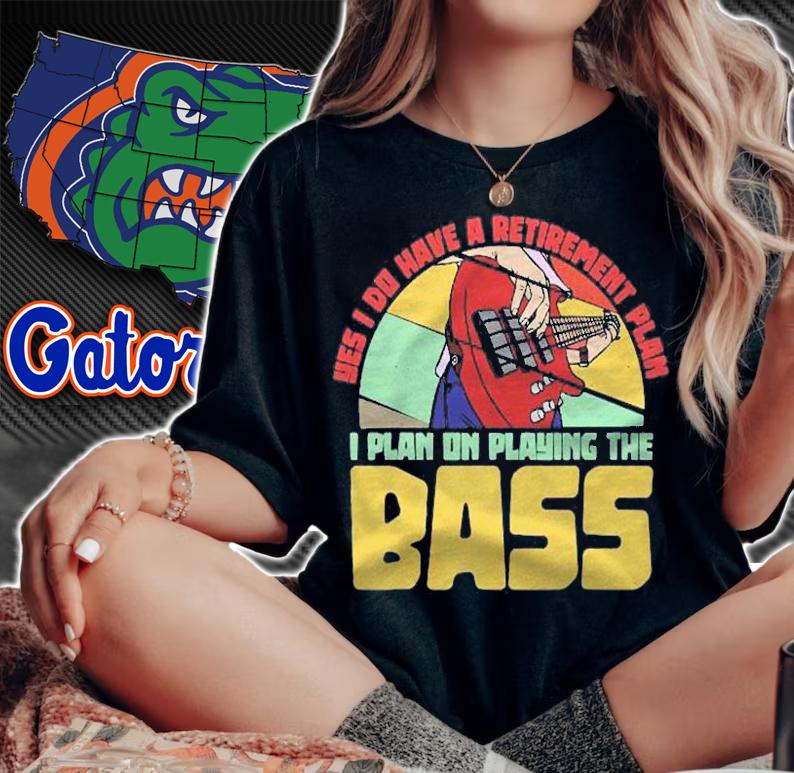 I Plan On Playing The Bass Guitar Retirement Bassist Gifts Shirt t-shirt woman shirt