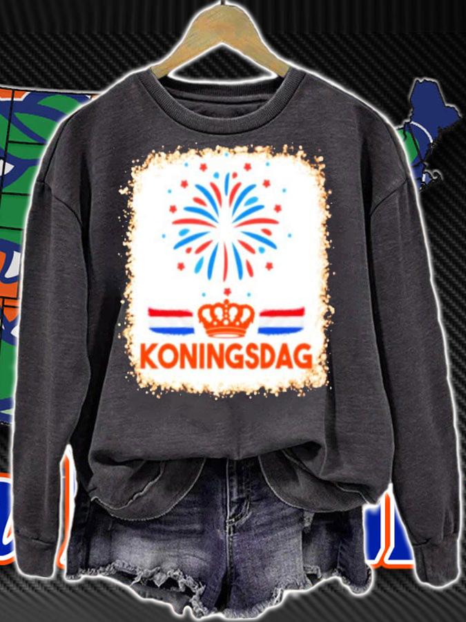 Oranje Koningsdag Netherlands Fireworks Kingsday Shirt t-shirt sweatshirt