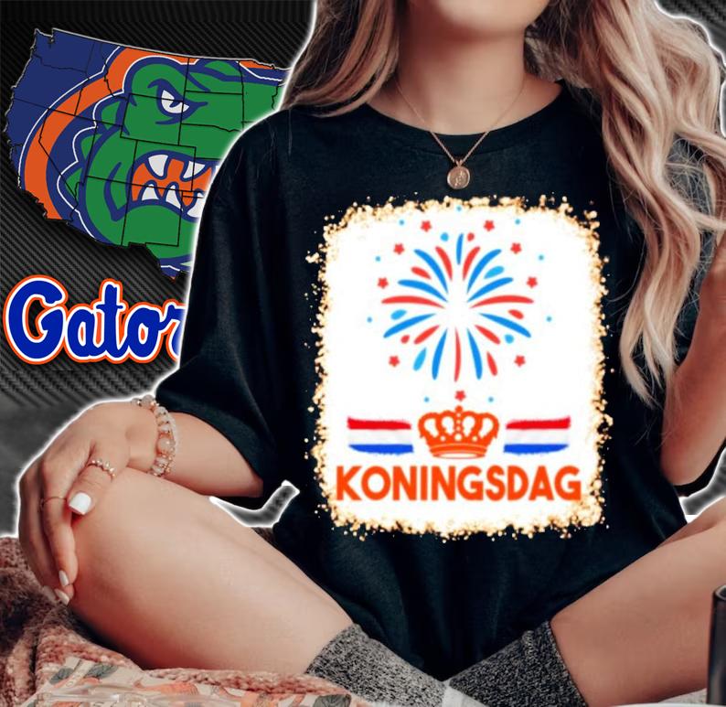 Oranje Koningsdag Netherlands Fireworks Kingsday Shirt t-shirt woman shirt