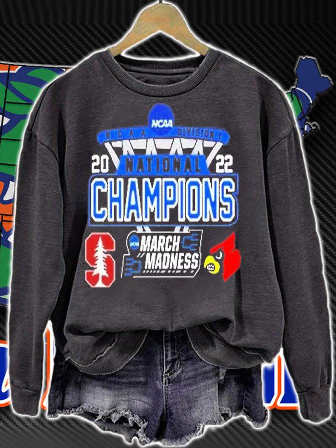 Stanford Vs Louisville NCAA Division I March Madness The Road To National Champions 2022 T-Shirt t-shirt