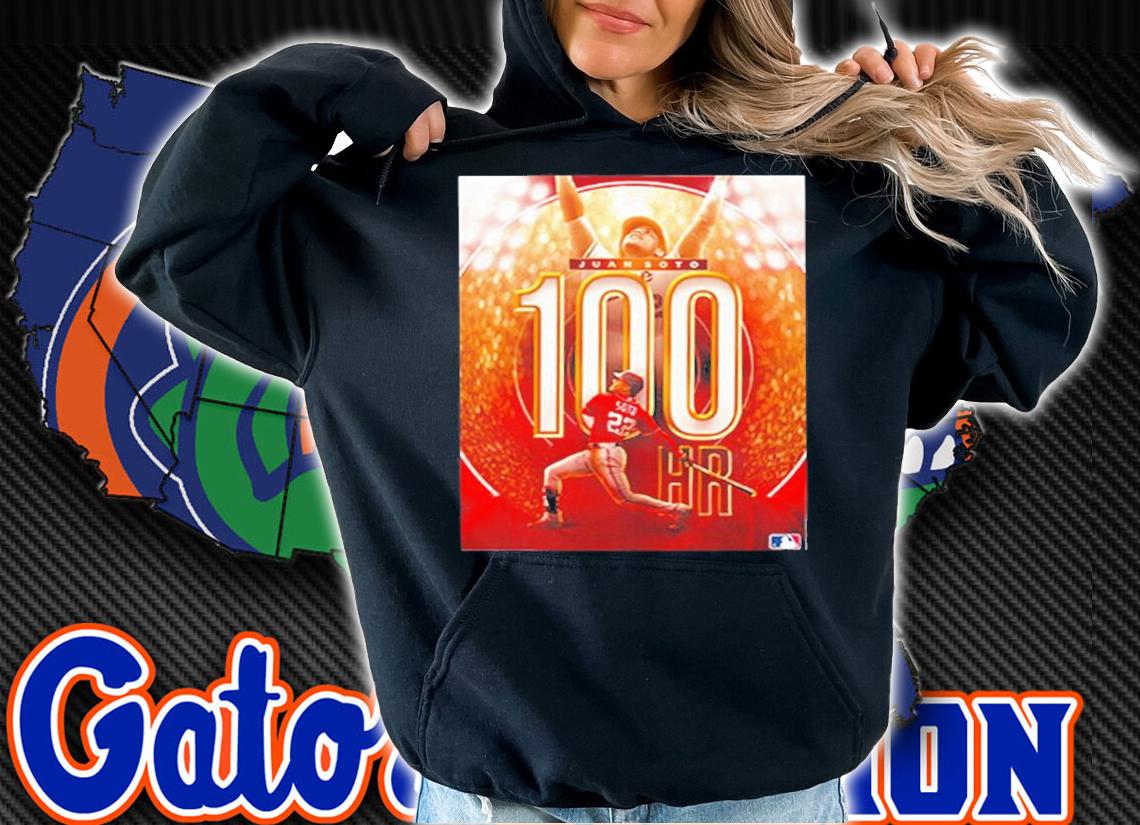 Congratulations Juan Soto On 100 Goals MLB T-Shirt t-shirt hoodie