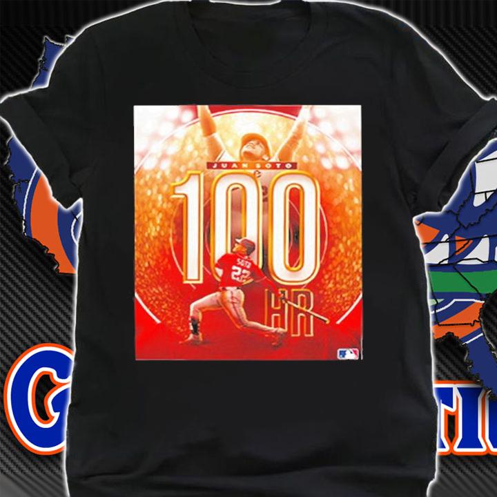Congratulations Juan Soto On 100 Goals MLB T-Shirt t-shirt shirt